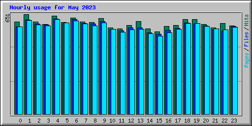 Hourly usage for May 2023
