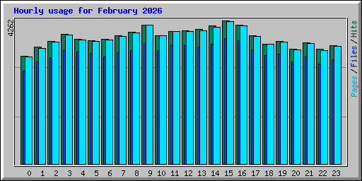 Hourly usage for February 2026