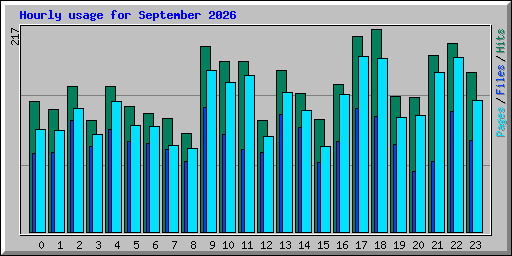 Hourly usage for September 2026